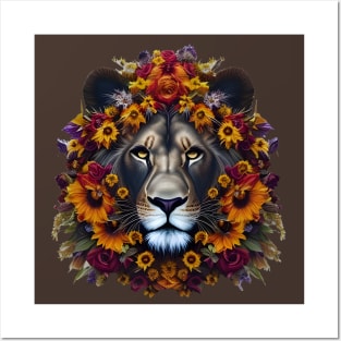 Lion in the Garden Posters and Art